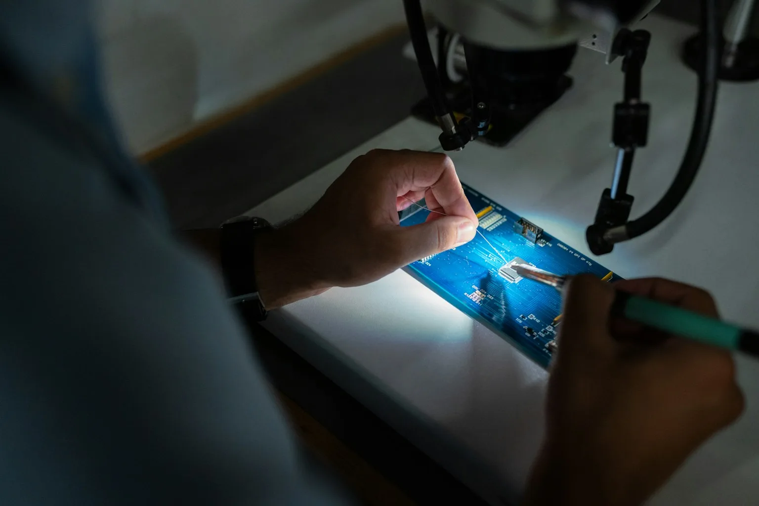 Precision electronics assembly and manufacturing work